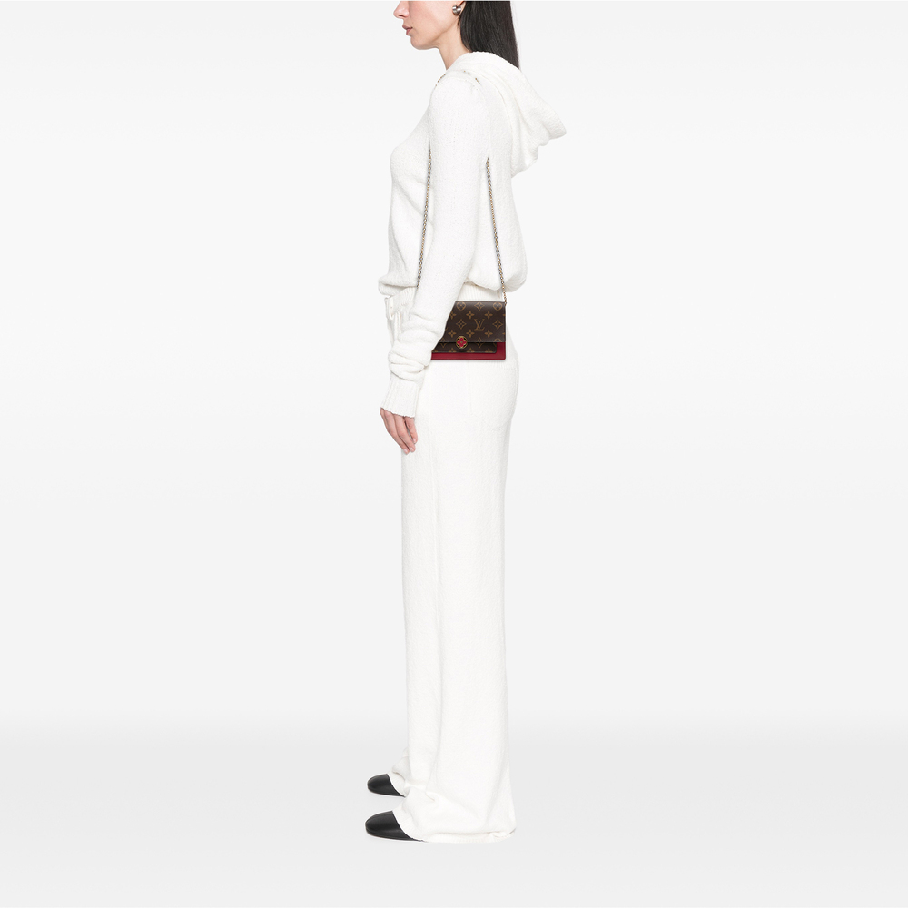 Pre-Loved Louis Vuitton Monogram Flore Wallet On Chain - Picture 6 of 6